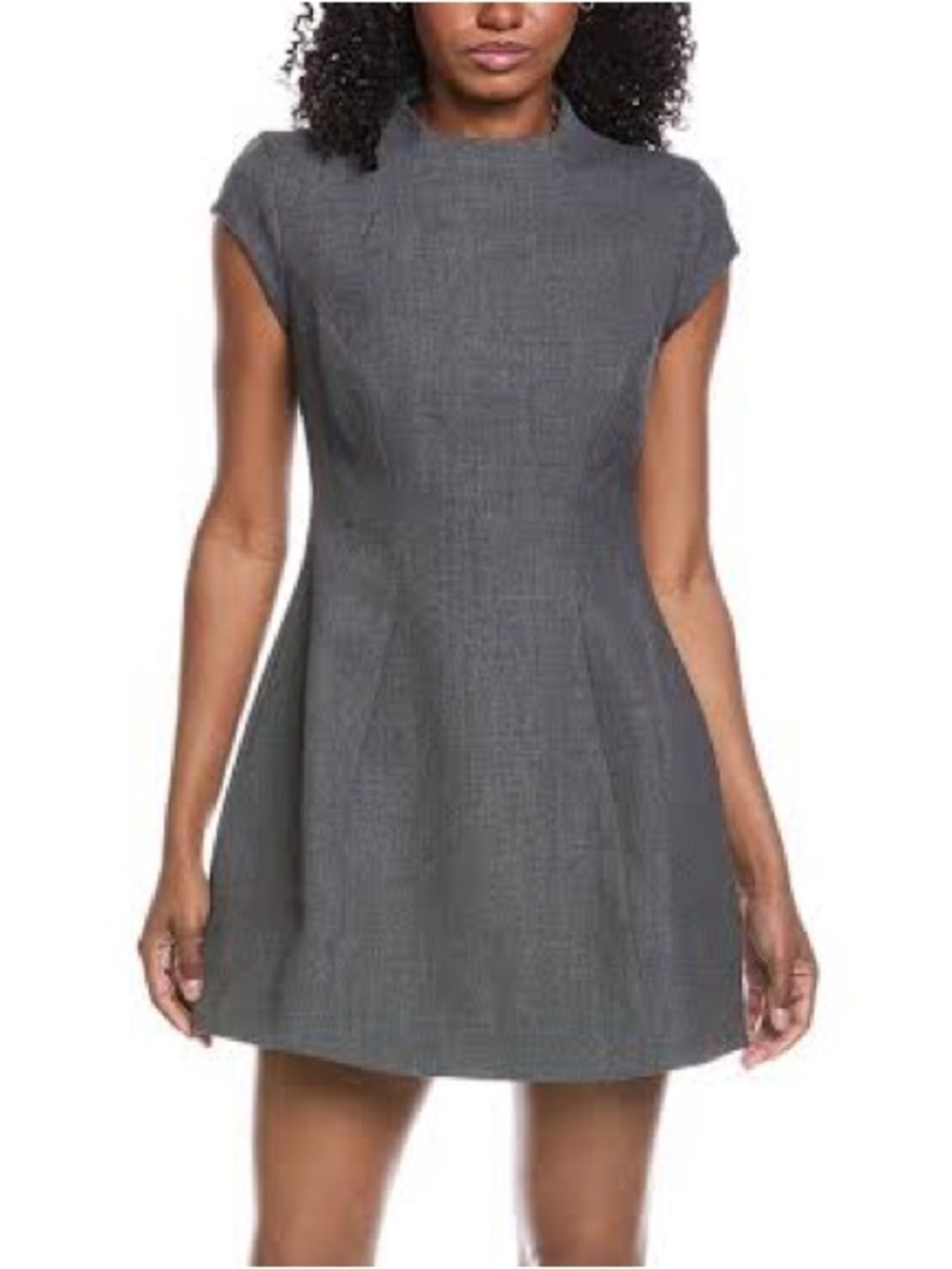 NWT Bardot Delphi Hourglass Mini Dress Dark Grey Size 8